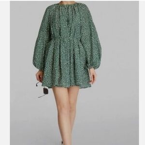 Matteau Floral‎ Voluminous Mini Tunic Dress Size 2 *Missing Belt*